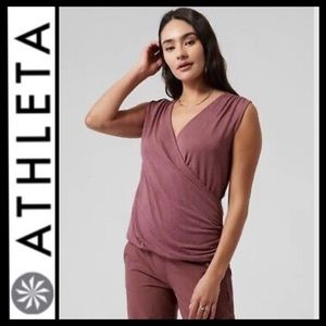 NWOT Athleta Breezy Wrap Tank